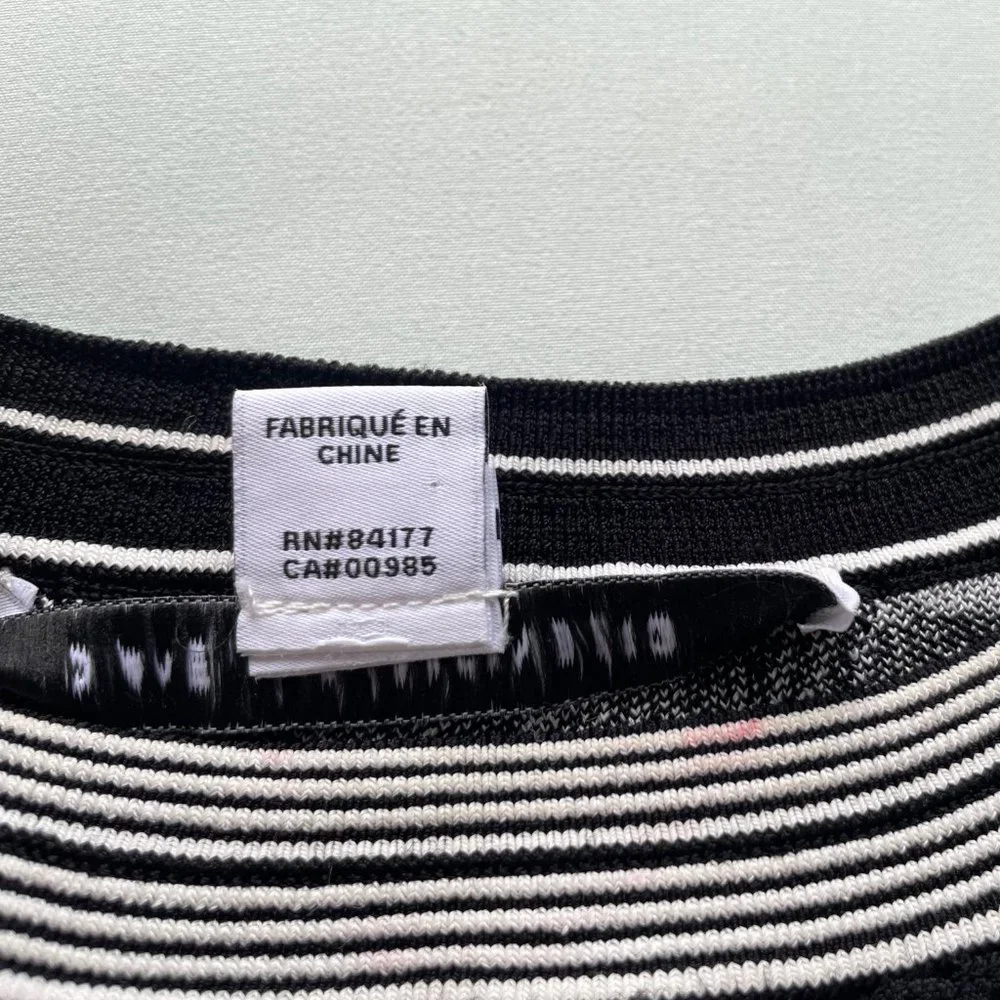 Diane Von Furstenberg Black & White Fanny Dress - Picture 7 of 8